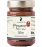 Antipasti Olive Brotaufstrich, vegan, 190 gr Glas, Sanchon
