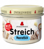 Meerrettich Streich, vegan, 180 gr Glas, Zwergenwiese