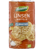 Linsenwaffeln mit Meersalz, glutenfrei, vegan, 100 gr Packung, dennree