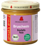 Brotaufstrich „Bruschesto” - Bruschetta Pesto, vegan, 135 gr Glas, Zwergenwiese