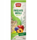 Früchte-Müsli, ungesüßt, vegan, 750 gr Packung, Rosengarten