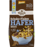 Hafer Müsli Schoko+Flakes, glutenfrei, vegan, 425 gr Packung, Bauck Mühle