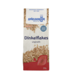 Dinkelflakes, vegan, 250 gr Packung, Spielberger