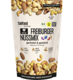 Freiburger Nussmix, ohne Öl geröstet, gewürzt, vegan, 125 gr Packung, fairfood Freiburg