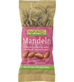 Mandeln, geröstet, gesalzen, vegan, 60 gr Packung, Rapunzel