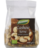 Cashewkerne, geröstet & gesalzen, vegan, 100 gr Packung, dennree