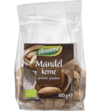 Mandelkerne, geröstet & gesalzen, vegan, 100 gr Packung, dennree
