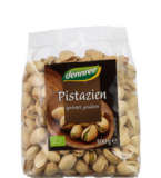 Pistazien mit Schale, geröstet, gesalzen, vegan, 300 gr Packung, dennree