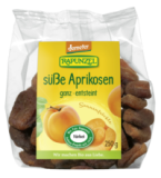 Süße Aprikosen, ganz, entsteint, vegan, 250 gr Packung, Rapunzel