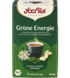 „Grüne Energie” Grünteemischung, vegan, 17 Btl Packung, Yogi Tea