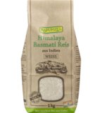 Himalaya Basmati Reis, weiß, vegan, 1 kg Packung, Rapunzel