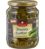 Gewürzgurken, vegan, 670 gr Glas, Schweizer