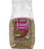 Leinsaat, geschrotet, vegan, 400 gr Packung, dennree