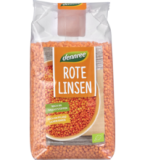 Rote Linsen, vegan, 500 gr Packung, dennree