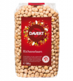 Kichererbsen, vegan, 500 gr Packung, Davert