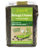 Beluga Linsen schwarz, 500 g Packung, Rapunzel