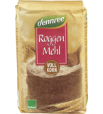 Roggenvollkornmehl, vegan, 1 kg Packung, dennree