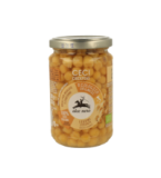 Gekochte Kichererbsen, vegan, 300 gr Glas, Alce Nero