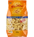 Kamut-Fusilli, hell, vegan, 500 gr Packung, Gustoni
