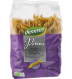 Hartweizen-Penne, Vollkorn, vegan, 500 gr Packung, dennree