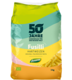 Hartweizen Fusilli, hell, vegan, 1 kg Packung, dennree