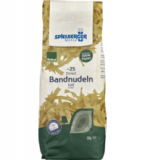 Dinkel-Bandnudeln, 9 mm, hell, vegan, 500 gr Packung, Spielberger