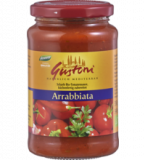 Tomatensauce Arrabbiata, scharf, vegan, 350 gr Glas, Gustoni