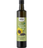 Sonnenblumenöl, kalt gepresst, vegan, 0,5 ltr Flasche, Hofgut Eichigt