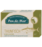 Thunfisch in Bio-Olivenöl, 120 gr Dose (Abtropfgewicht 90 gr), Pan do Mar