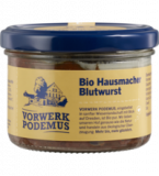 Bio Hausmacher Blutwurst, 170 gr Glas, Vorwerk Podemus