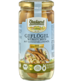 Geflügelwürstchen, 380 gr Glas (6 Stück), Ökoland