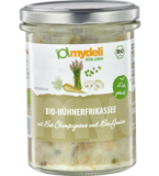 Hühnerfrikassee mit Champignons und Gemüse, 360 gr Glas, MyDeli