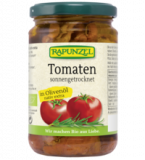 Getrocknete Tomaten in Olivenöl, vegan, 275 gr Glas (Abtropfgewicht 145 gr), Rapunzel