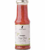 Grillsauce „Thai Chili”, süsslich-pikant, vegan, 210 ml Flasche, Sanchon