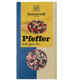 Pfeffer bunt, ganz, vegan, 50 gr Packung, Sonnentor