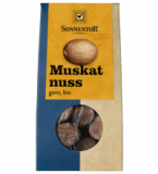 Muskatnüsse, ganz, vegan, 25 gr Packung, Sonnentor