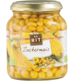 Zuckermais, vegan, 340 gr Glas (Abtropfgewicht 230 gr), De Rit