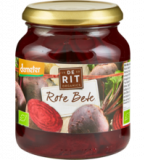 Rote Bete, geschnitten, 340 gr Glas, De Rit