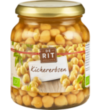 Kichererbsen, vegan, 350 gr Glas, De Rit