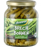Brechbohnen, vegan, 340 gr Glas, dennree