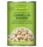 Weiße Cannellini Bohnen, vegan, 400 gr Dose, Rapunzel
