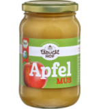Apfelmus mit Apfeldicksaft, vegan, 360 gr Glas, Bauck Mühle