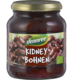 Kidneybohnen, vegan, 360 gr Glas, dennree