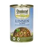 Linsensuppe mit Würstchenscheiben, 400 gr Dose, Ökoland