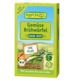 Gemüse-Brühwürfel, ohne Hefe, vegan, 80 gr Packung (8 Würfel), Rapunzel