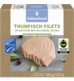 Thunfisch Filets in Olivenöl, 160 gr Dose (Abtropfgewicht 120 gr), followfood