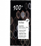 Edel Bitter Schokolade mit 100% Kakao + Nibs, vegan, 80 gr Tafel, Vivani
