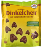 Dinkelchen mit Vollmilchschokolade, 85 gr Packung, Dr. Quendt