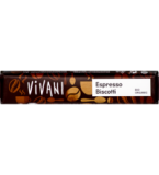 Espresso Biscotti Schokoriegel, 40 gr Stück, Vivani