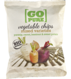 Gemüse-Chips, vegan, 90 gr Beutel, Go Pure